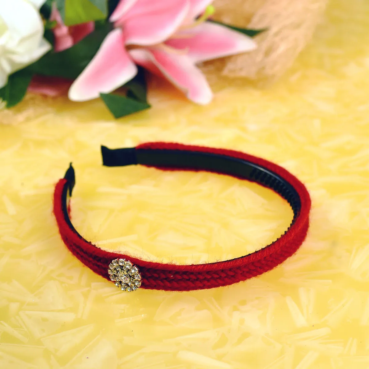 YoungWildFree Red Woven Wonder Hair Bands Stylish Hairband For Women-New Fancy Design 2021