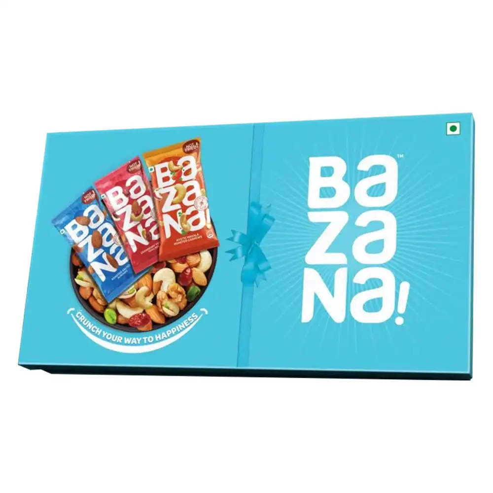 Bazana Premium Healthy Crunchy Nuts & Dry Fruits Gift Pack Collection,  Assorted  4 Piece(s)/Pack