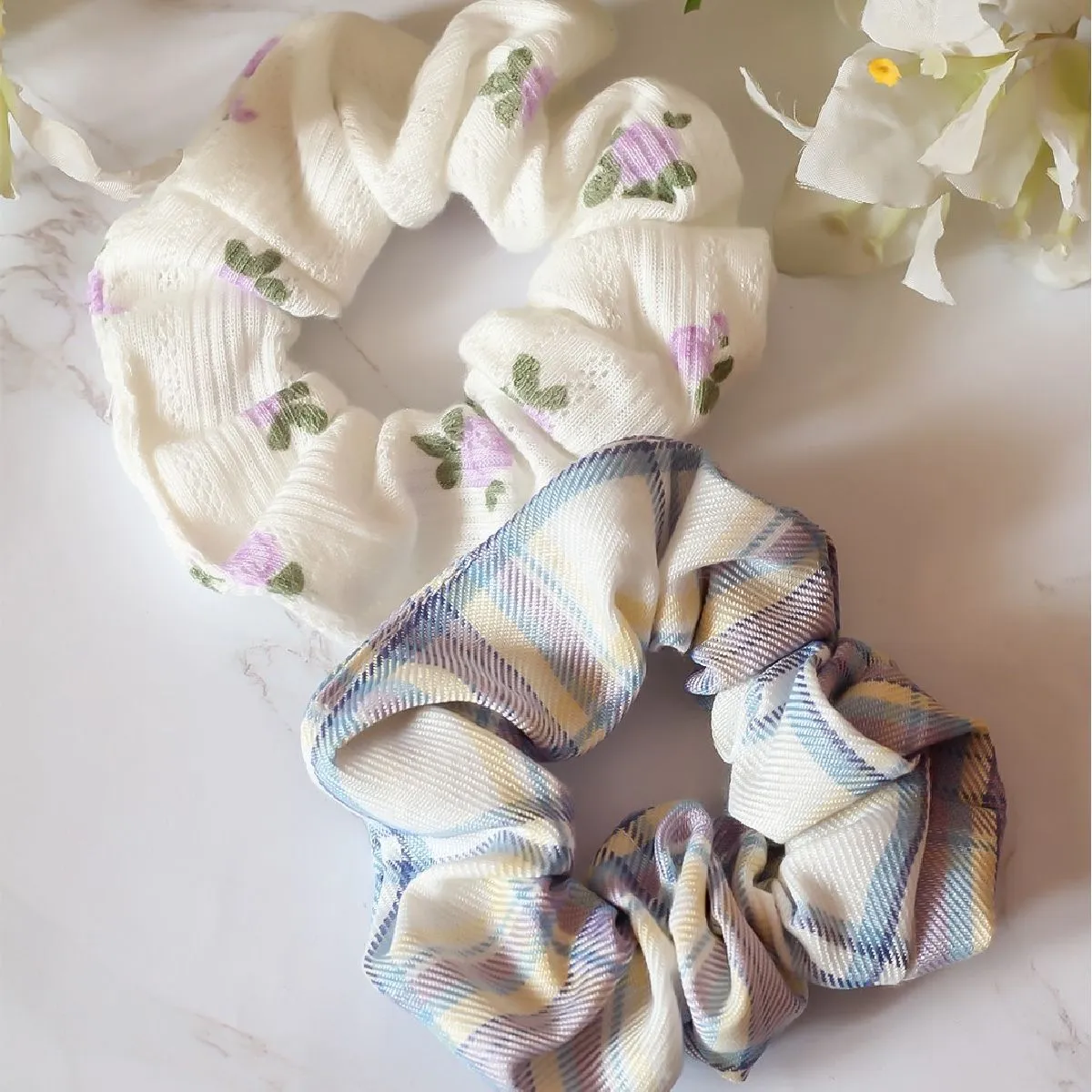 Bellofox Pastel Pattern Scrunchies