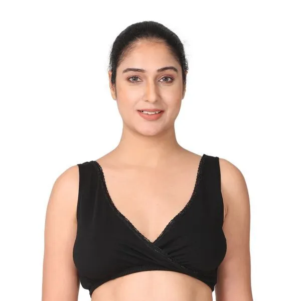 Morph Maternity Pack Of 2 Sleep Nursing Bras - Black (XL)