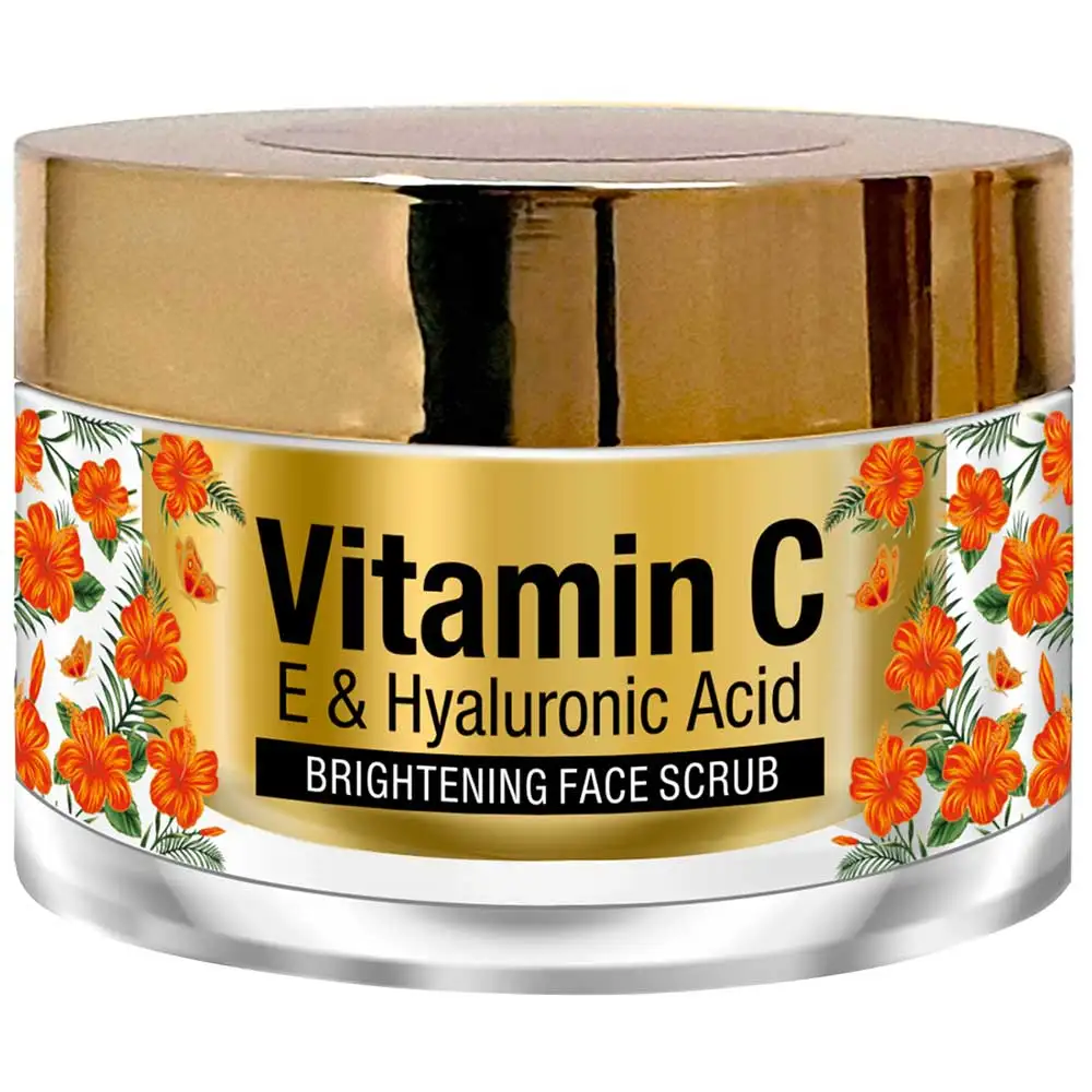 St.Botanica Brightening Face Scrub,  50 g  Vitamin C, E & Hyaluronic Acid