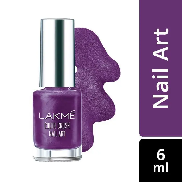 Lakme Color Crush Nail Art - Purple M15 (6 ml)