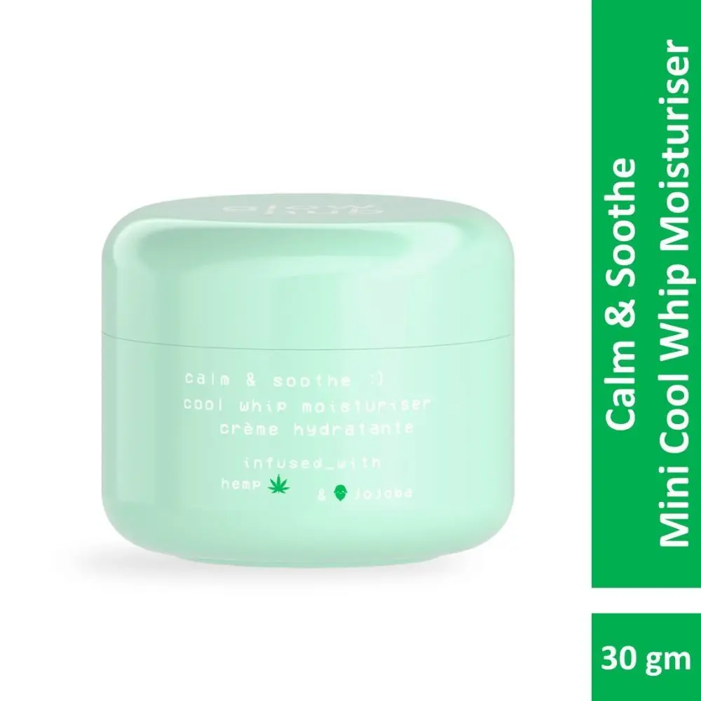 Glow Hub | Mini Calm & Soothe Cool Whip Moisturiser (30g) | Hemp Seed Oil, Shea Butter, Jojoba Extract | Hydrate, Comfort, Refresh