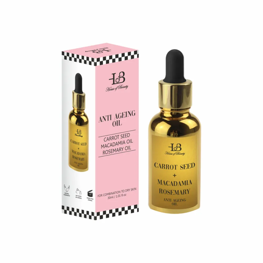 House of Beauty Anti Ageing Oil (Carrot Seed + Macadamia Rosemary)