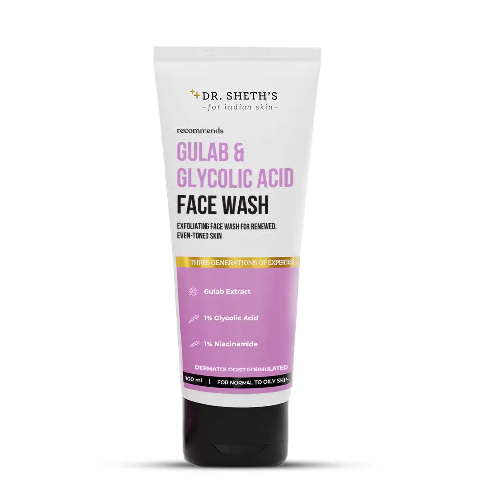 Dr. Sheth’s Gulab & Glycolic Acid Face Wash - 100g