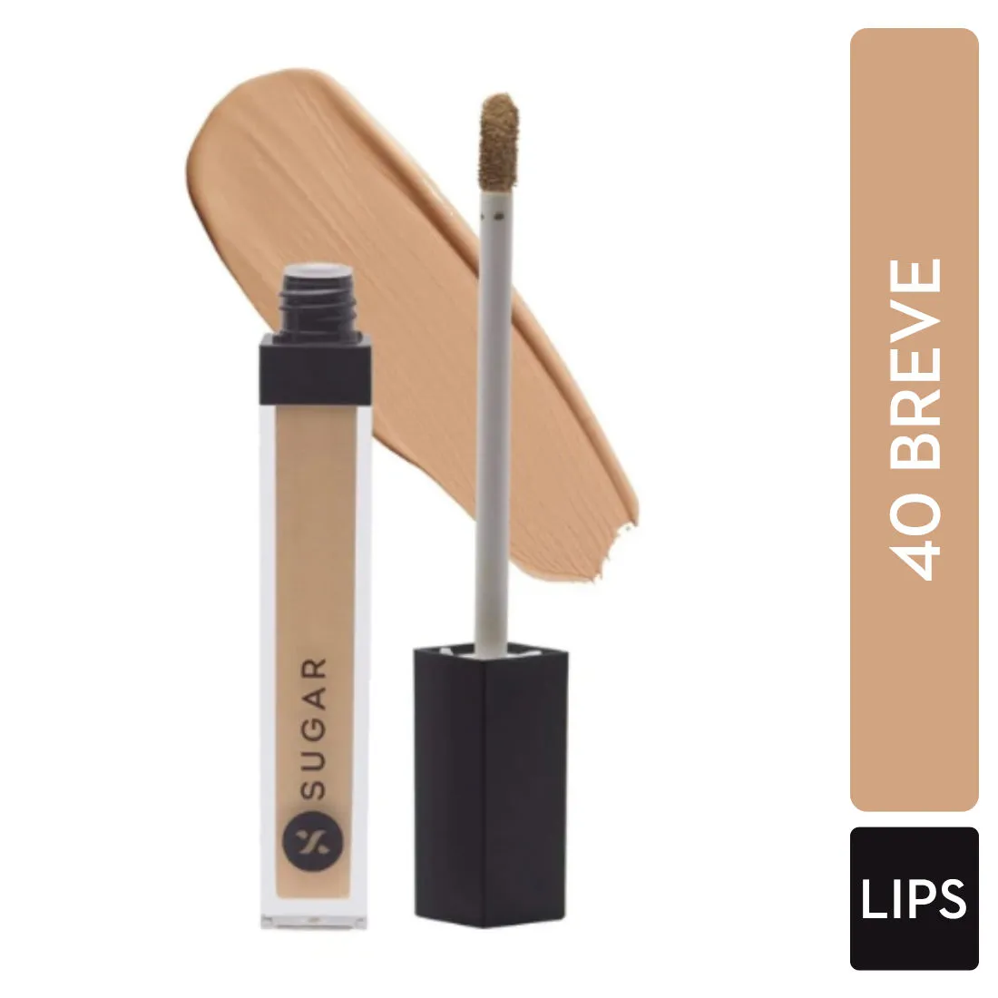 SUGAR Magic Wand Waterproof Concealer - 40 Breve (Medium Beige, Warm Undertone)