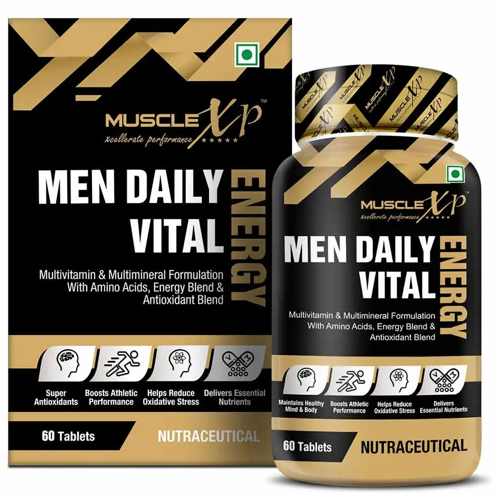 MuscleXP Men Daily Vital Energy,  60 tablet(s)  Unflavoured