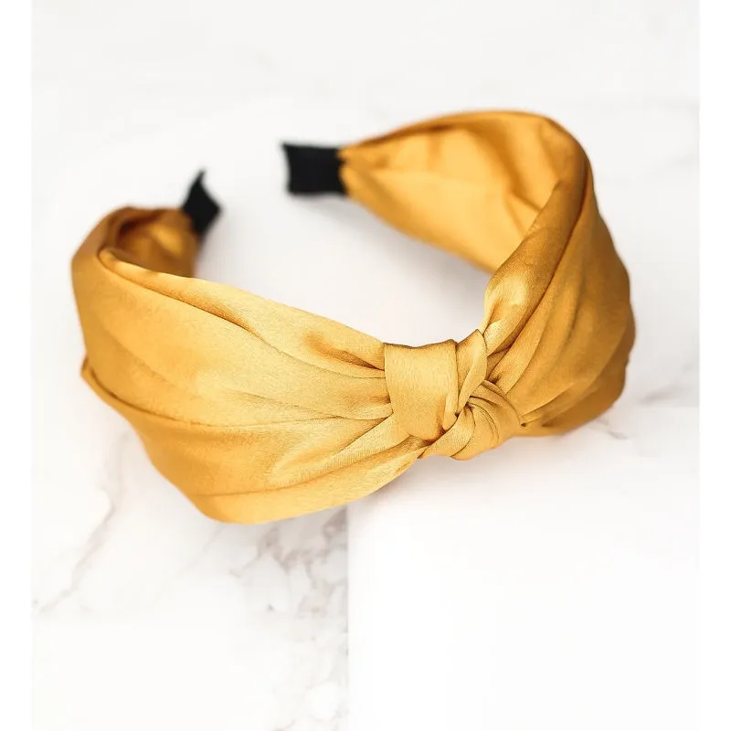 Bellofox Mustard Yellow Satin Finish Hairband