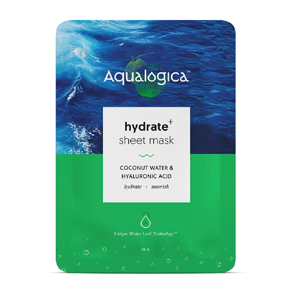 Aqualogica Hydrate+ Sheet Mask with Coconut Water & Hyaluronic Acid 25ml