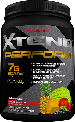 Xtend Perform By Scivation, Fruit Punch, 44 Servings