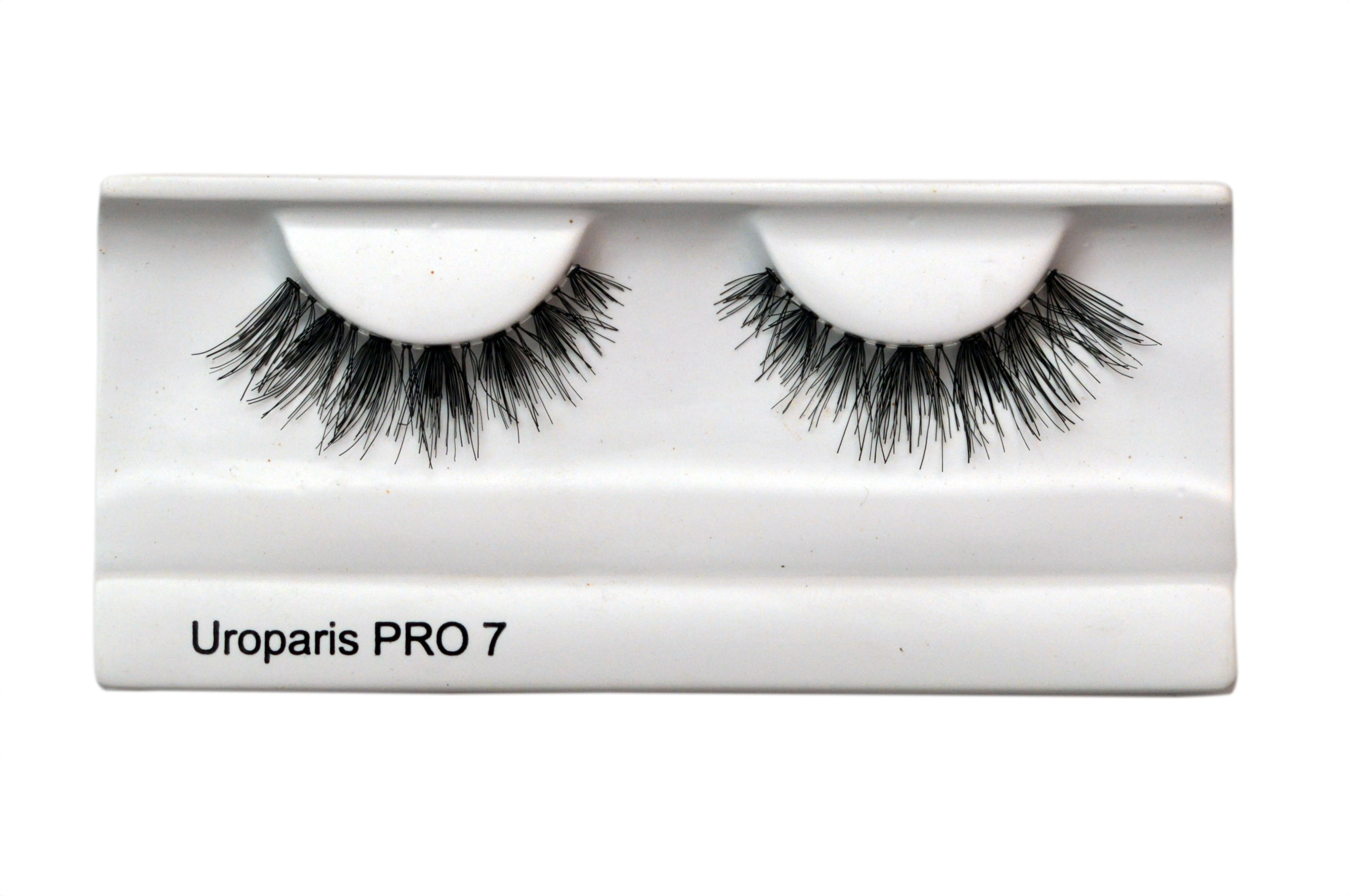 Uroparis Human Hair Eyelashes - PRO 7/ BLACK DOUBLE VOLUME HAIR