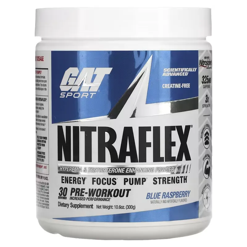 Sport, NITRAFLEX, Blue Raspberry, 10.6 oz (300 g)