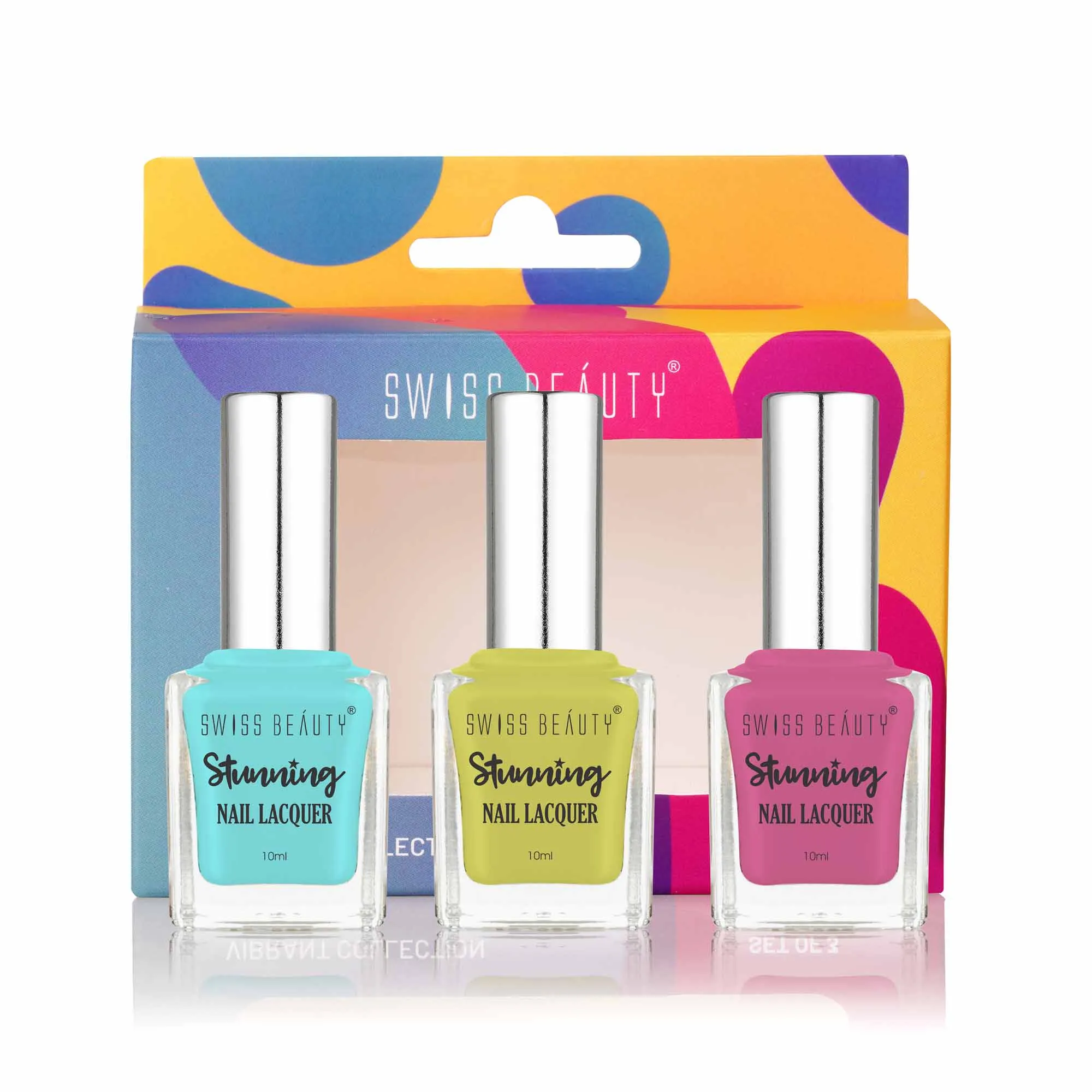 Swiss Beauty Bright N' Shine Nail Laquer - Set Of 3