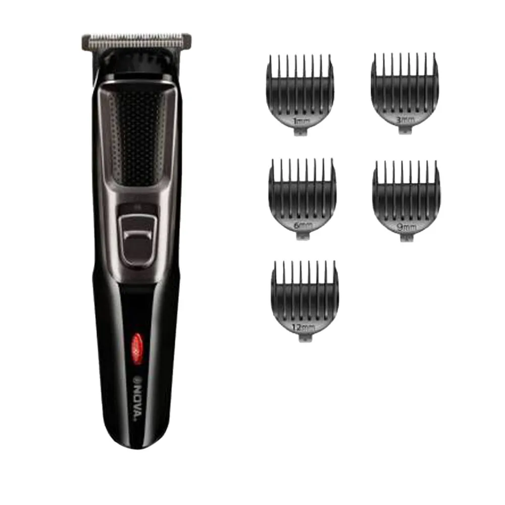 Nova NHT 1078 Rechargeable 5 Length Settings Cordless - 30 Min Runtime Beard Trimmer for Men(1Pcs)