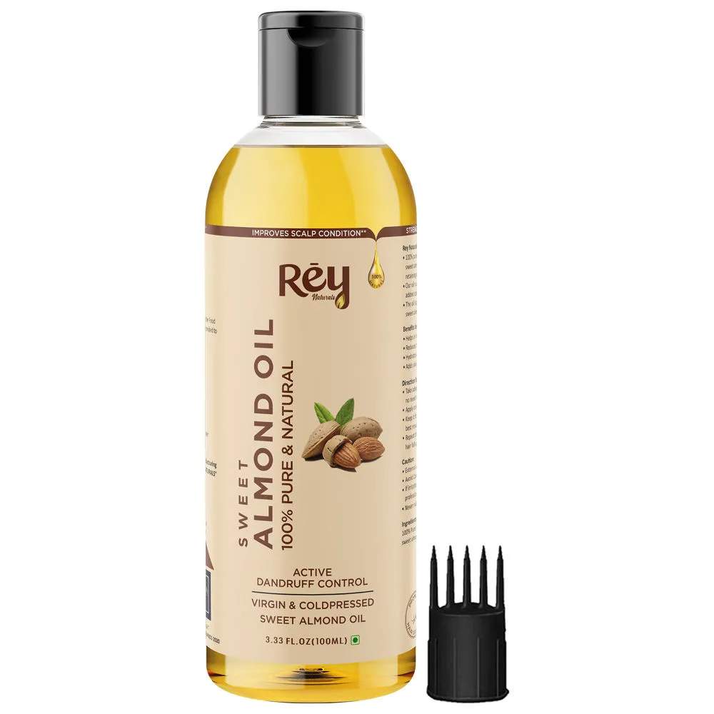 Rey Naturals 100% Pure & Natural Sweet Almond Oil