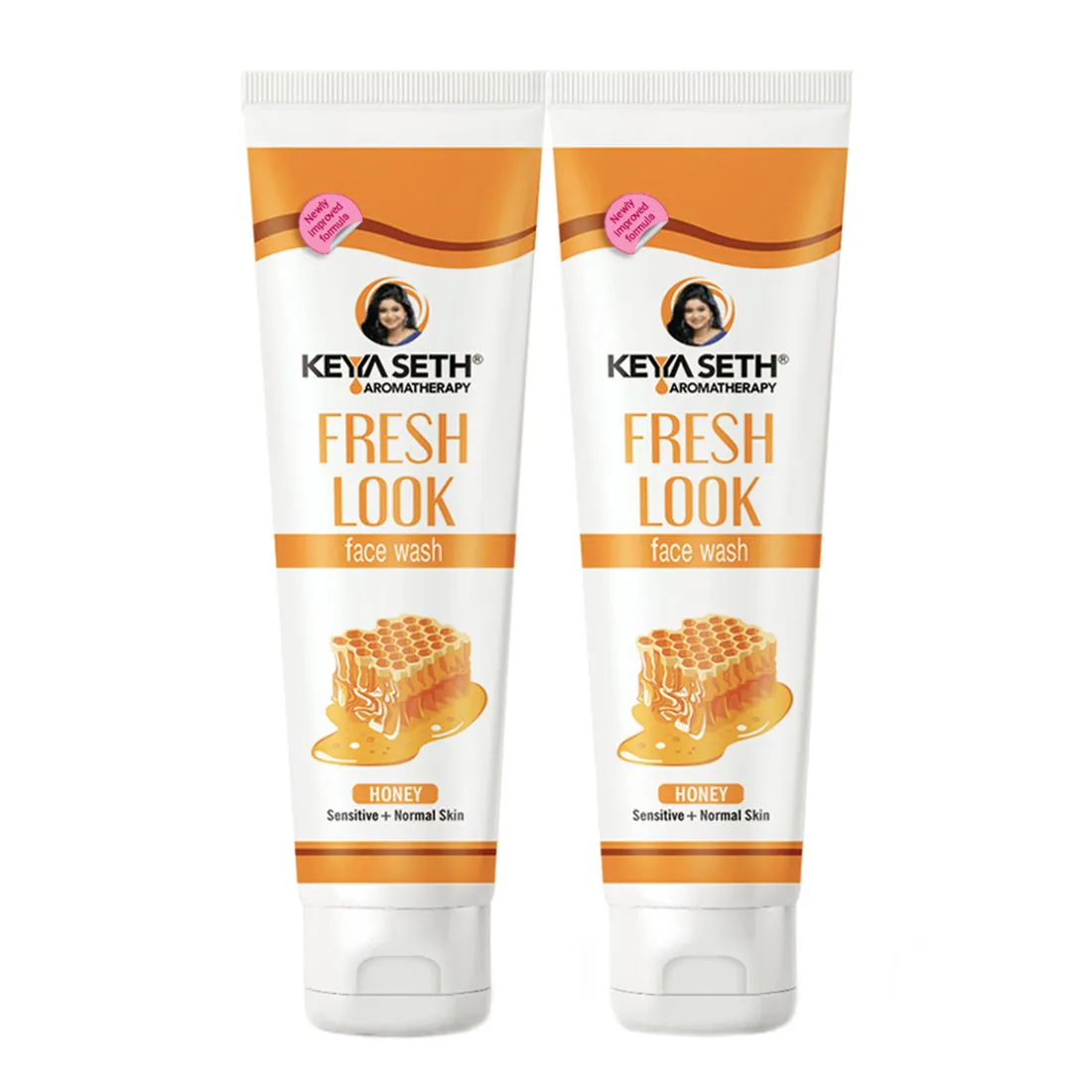 Keya Seth Aromatherapy Fresh Look Face Wash Natural Honey - Pack of 2