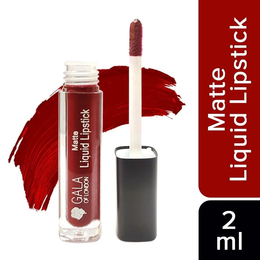 Gala of London Matte Liquid Lipstick - Bridal Maroon