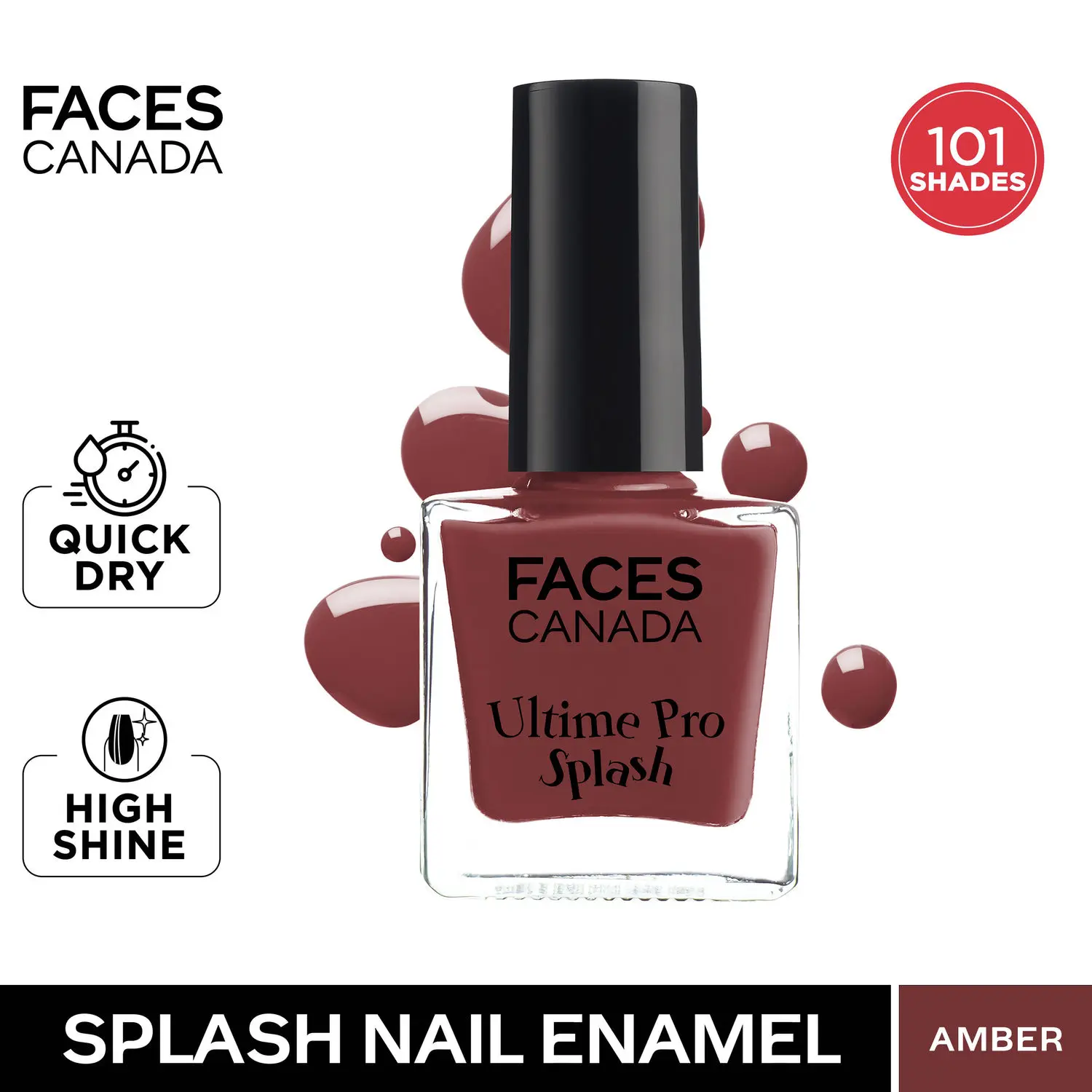 Faces Canada Ultime Pro Splash Nail Enamel Amber 114