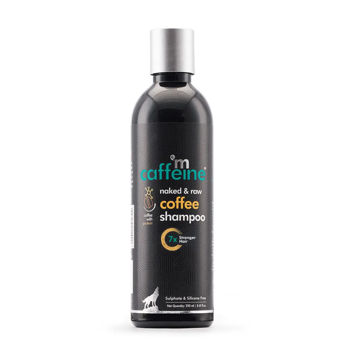 mCaffeine Hair Fall Control Coffee Shampoo (250ml) | With Protein and Argan Oil | Deap Cleanses and Nourishes Hair Shafts | Sulphate and Silicone Free