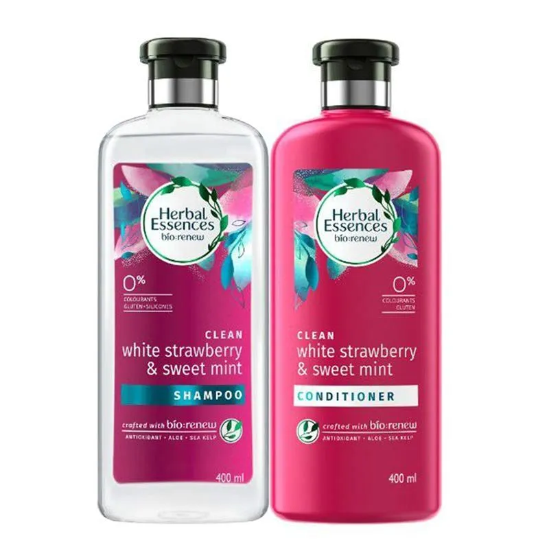 Herbal Essences Strawberry Shampoo & Conditioner For Volume - No Parabens, No Colourants