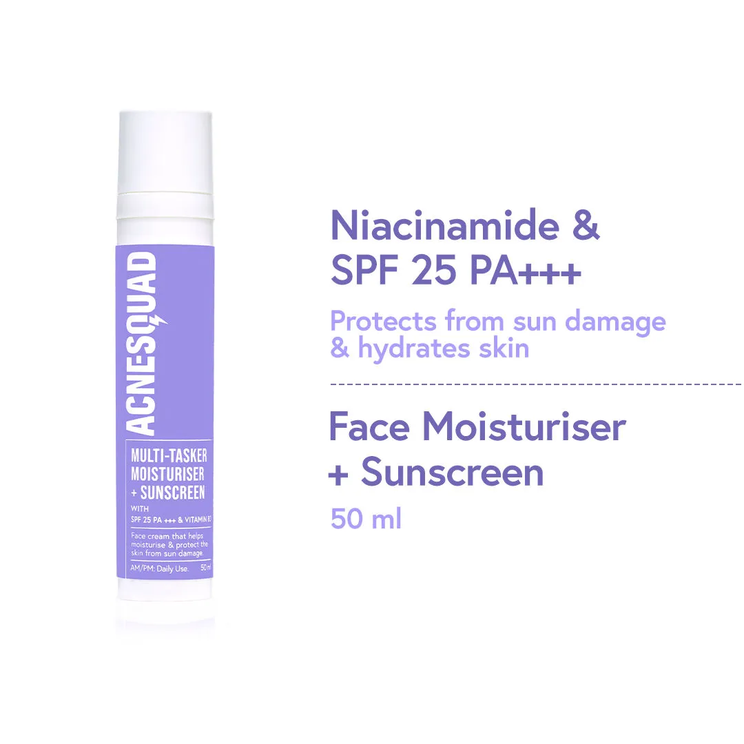 Acne Squad Face Moisturiser with Niacinamide & SPF 25 PA+++