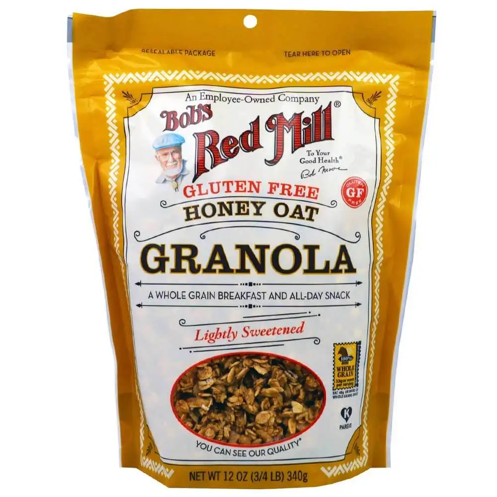 Bob's Red Mill Gluten Free Honey Oat Granola,  Unflavoured  0.340 kg