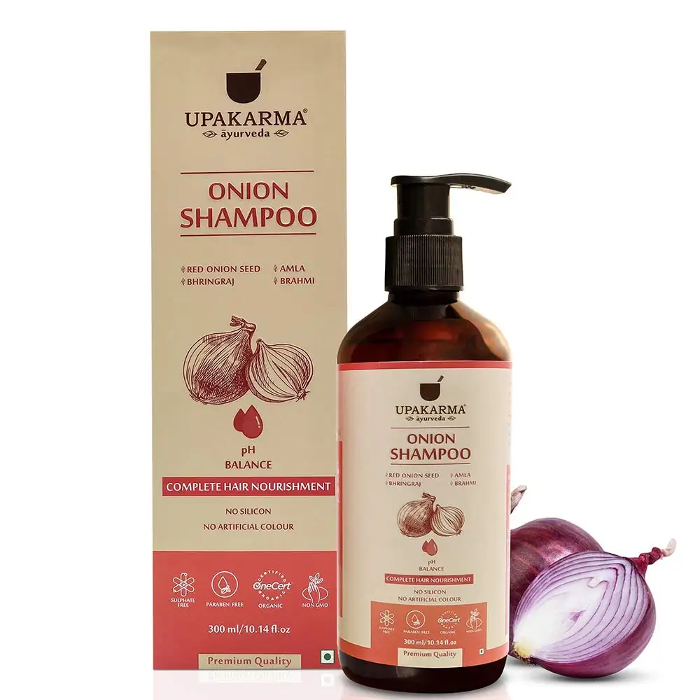 Upakarma Ayurveda Onion Shampoo,  300 ml  Complete Hair Nourishment