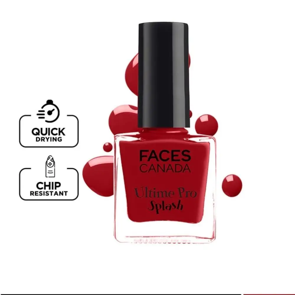 Faces Canada Ultime pro Splash | Fast Dry | High Shine | Long Lasting | No Chip Formula | No Harmful Chemicals | Shade - Alluring 8ml