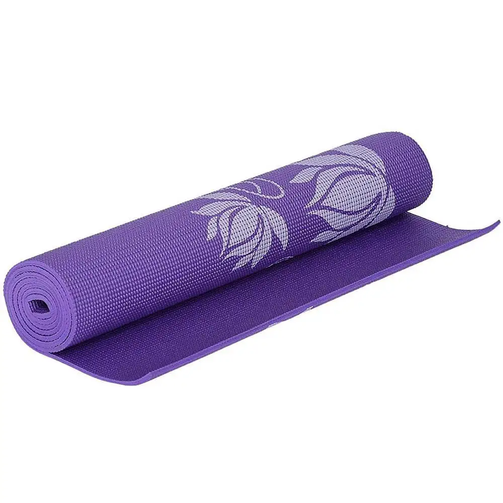 Strauss Premium Floral Printed Gym Exercise & Yoga Mat,  Purple  6 mm