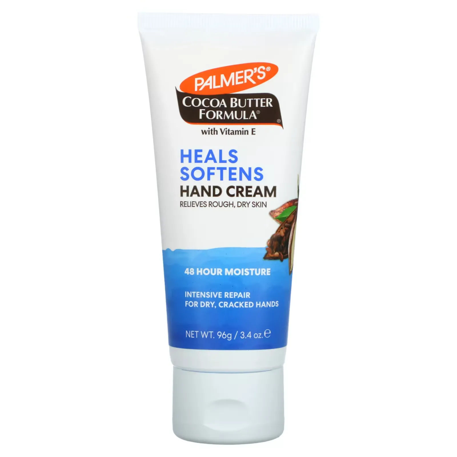 Cocoa Butter Formula with Vitamin E, Heals Softens Hand Cream, 3.4 oz (96 g)