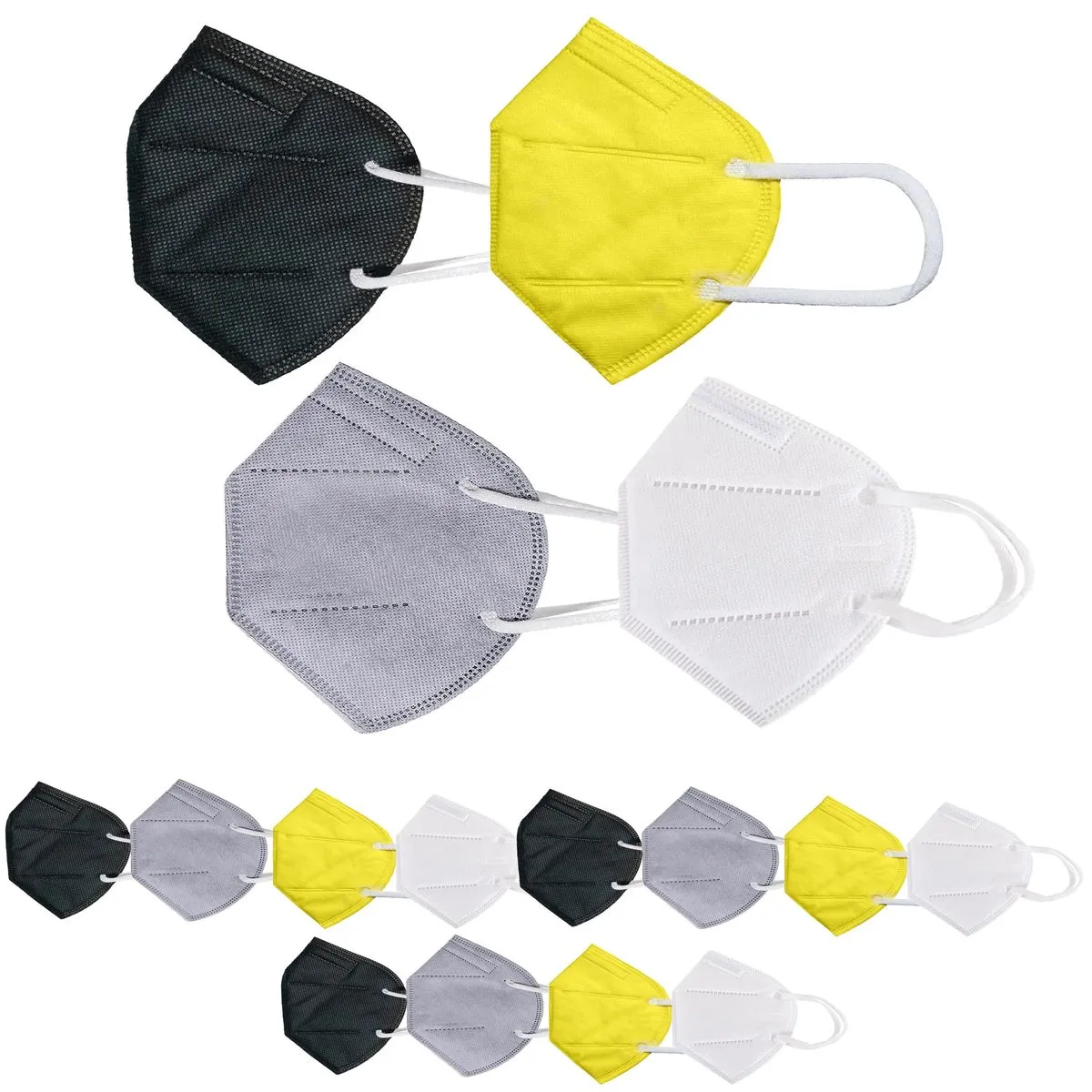 Fabula Pack of 16 Kn95/N95 Anti-Pollution Reusable 5-Layer Mask