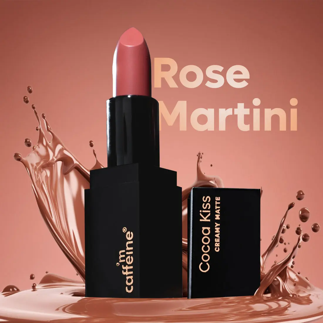 mCaffeine Cocoa Kiss Creamy Matte Lipstick-Rose Martini