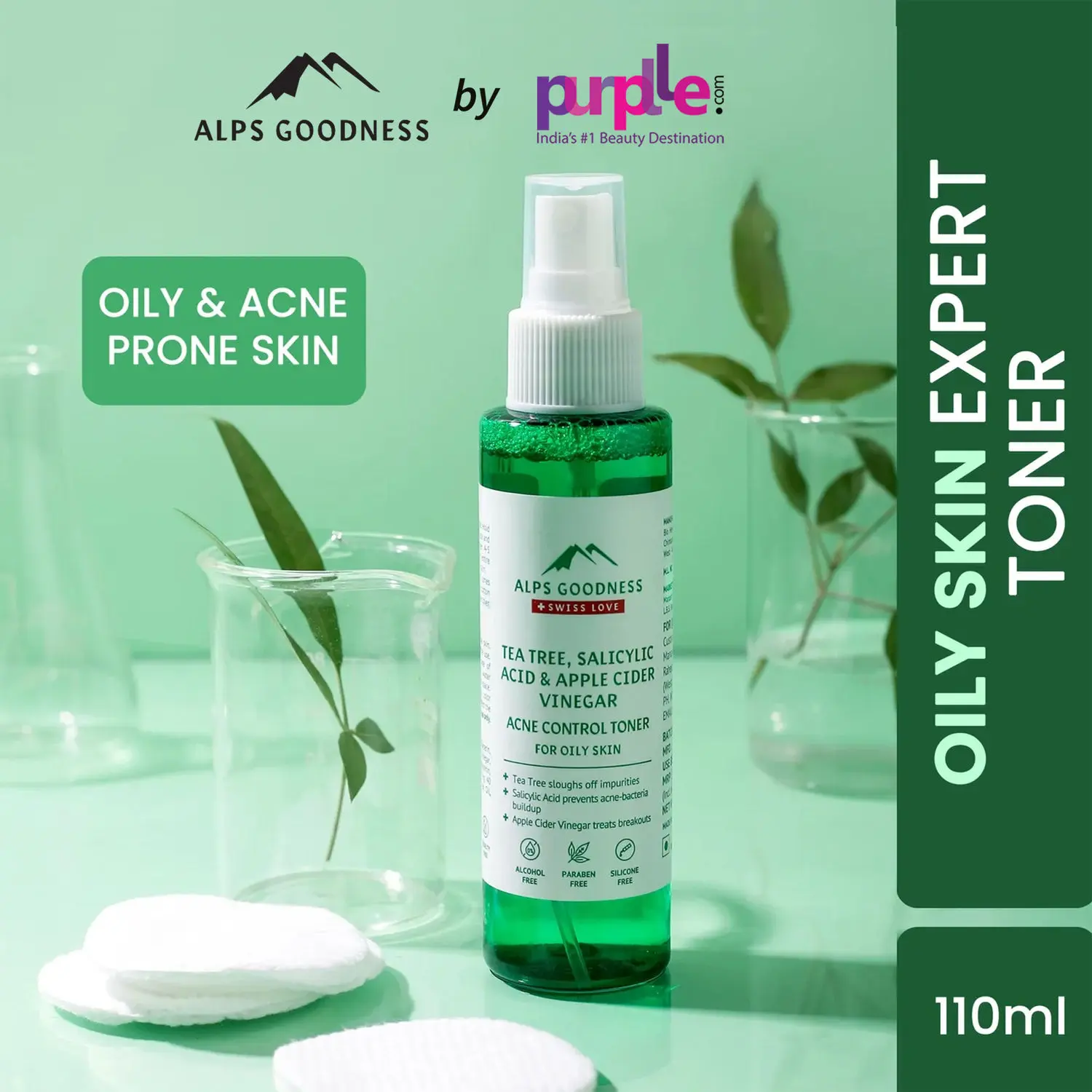 Tea Tree,Salicylic Acid and Apple Cider Vinegar Acne Control Toner