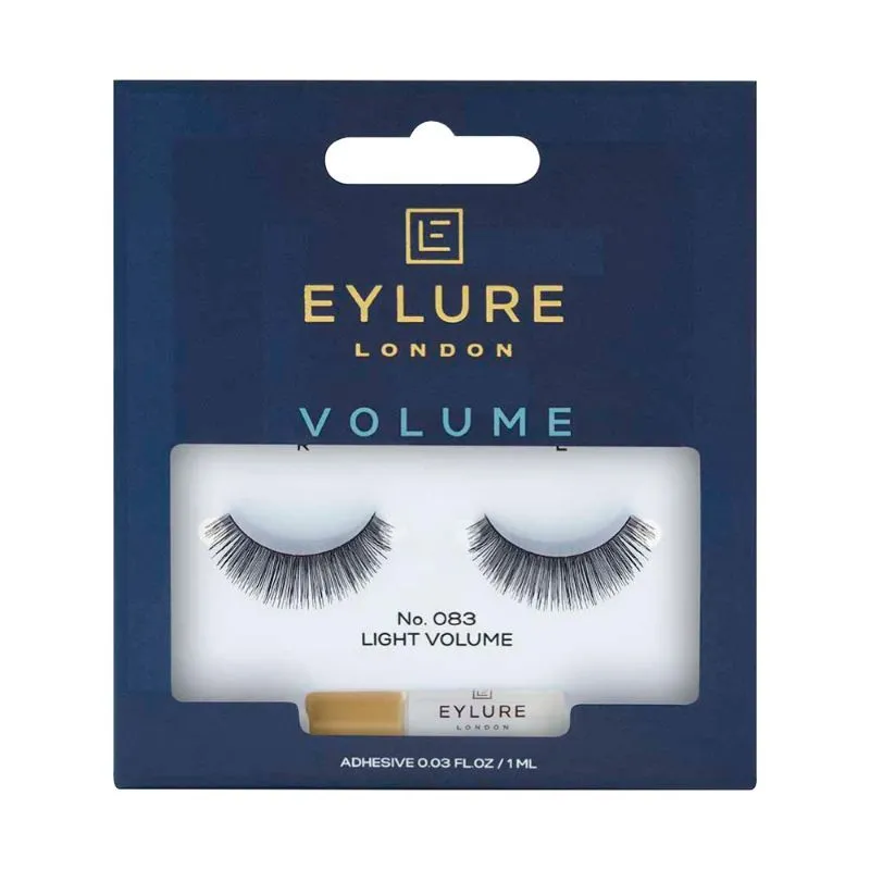 Eylure London False Eyelashes With Glue - Volume No. 083 Light Volume