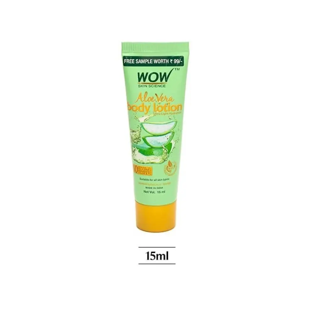 WOW Skin Science Aloe Vera body Lotion 15ml