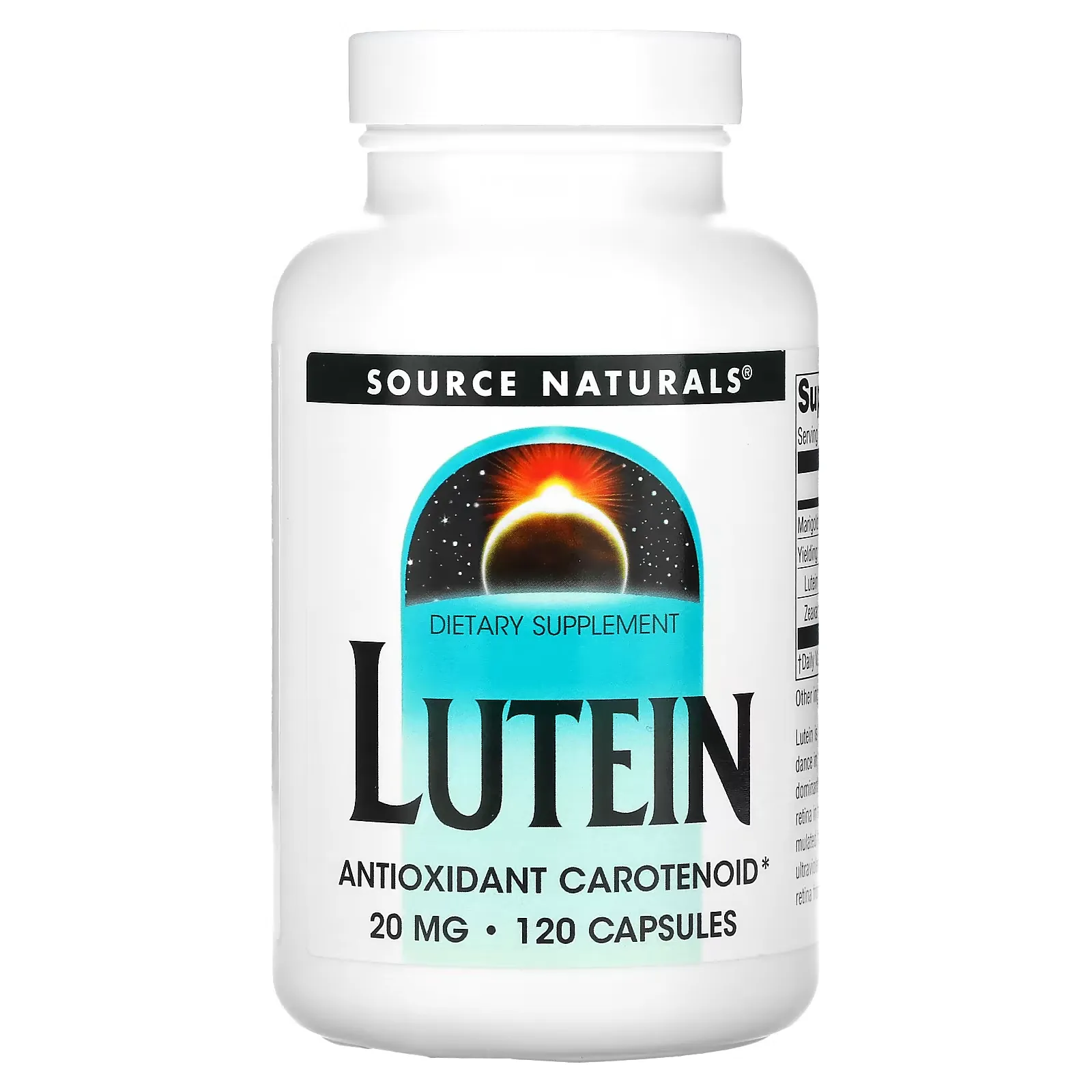 Lutein, 20 mg, 120 Capsules