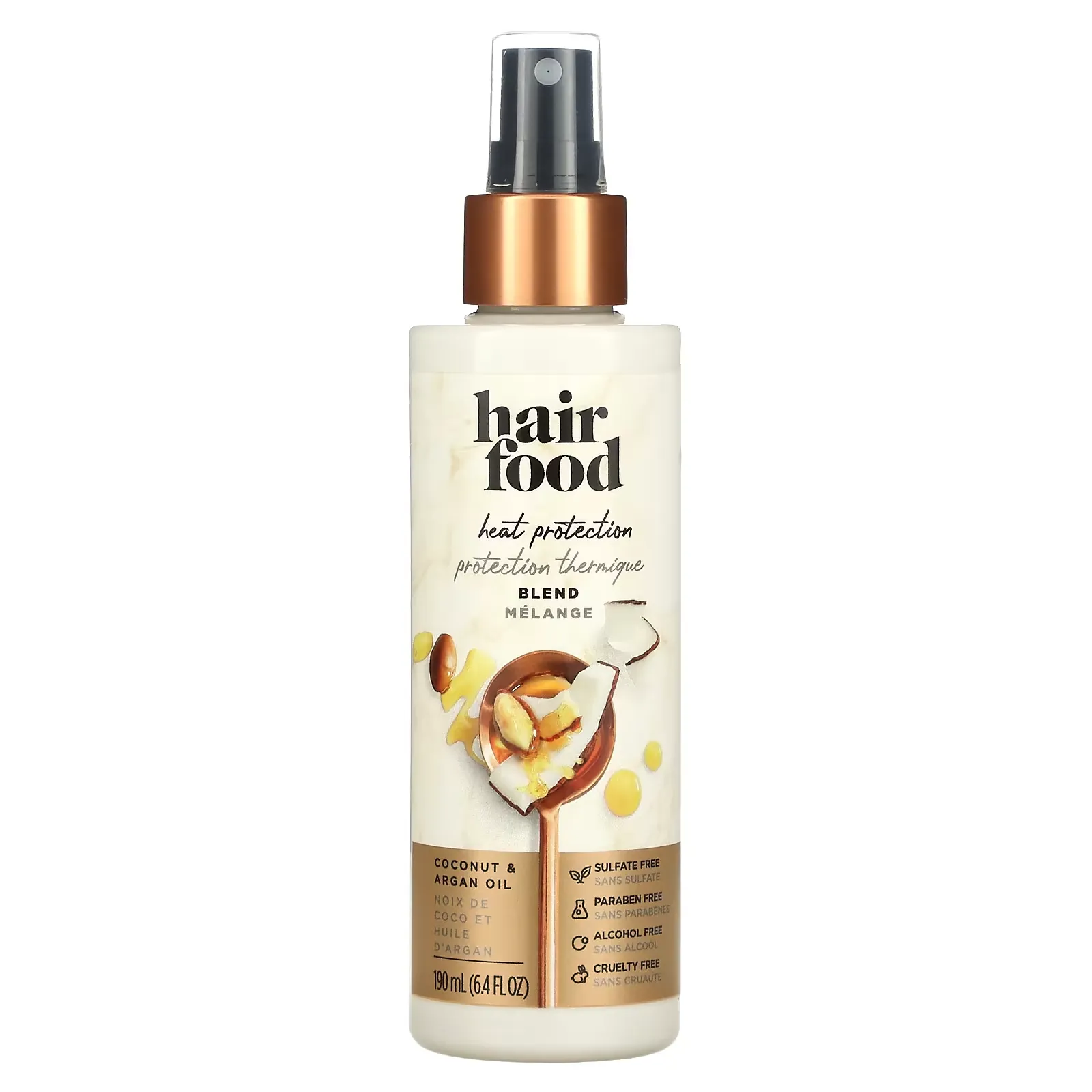 Heat Protection Blend, Coconut & Argan Oil, 6.4 fl oz (190 ml)