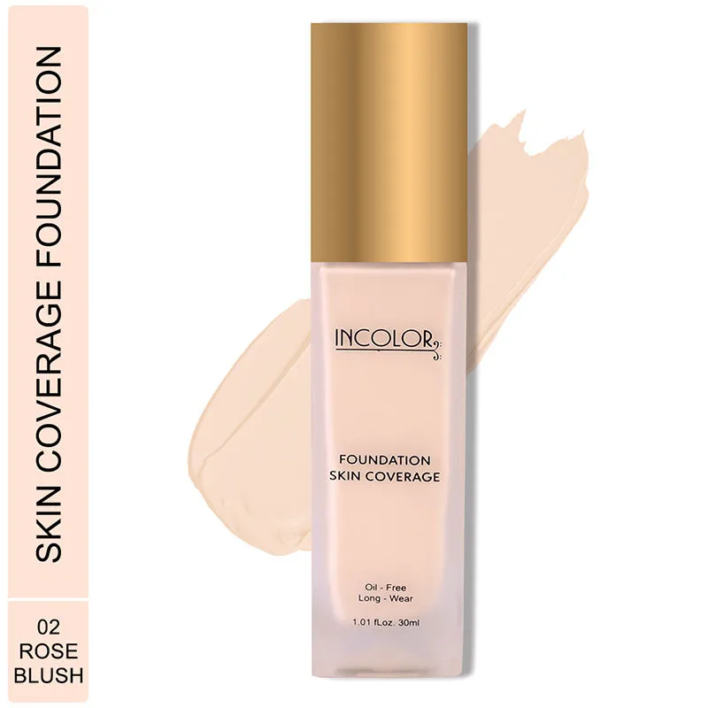 Incolor Foundation Skin Coverage - 02 Rose Blush