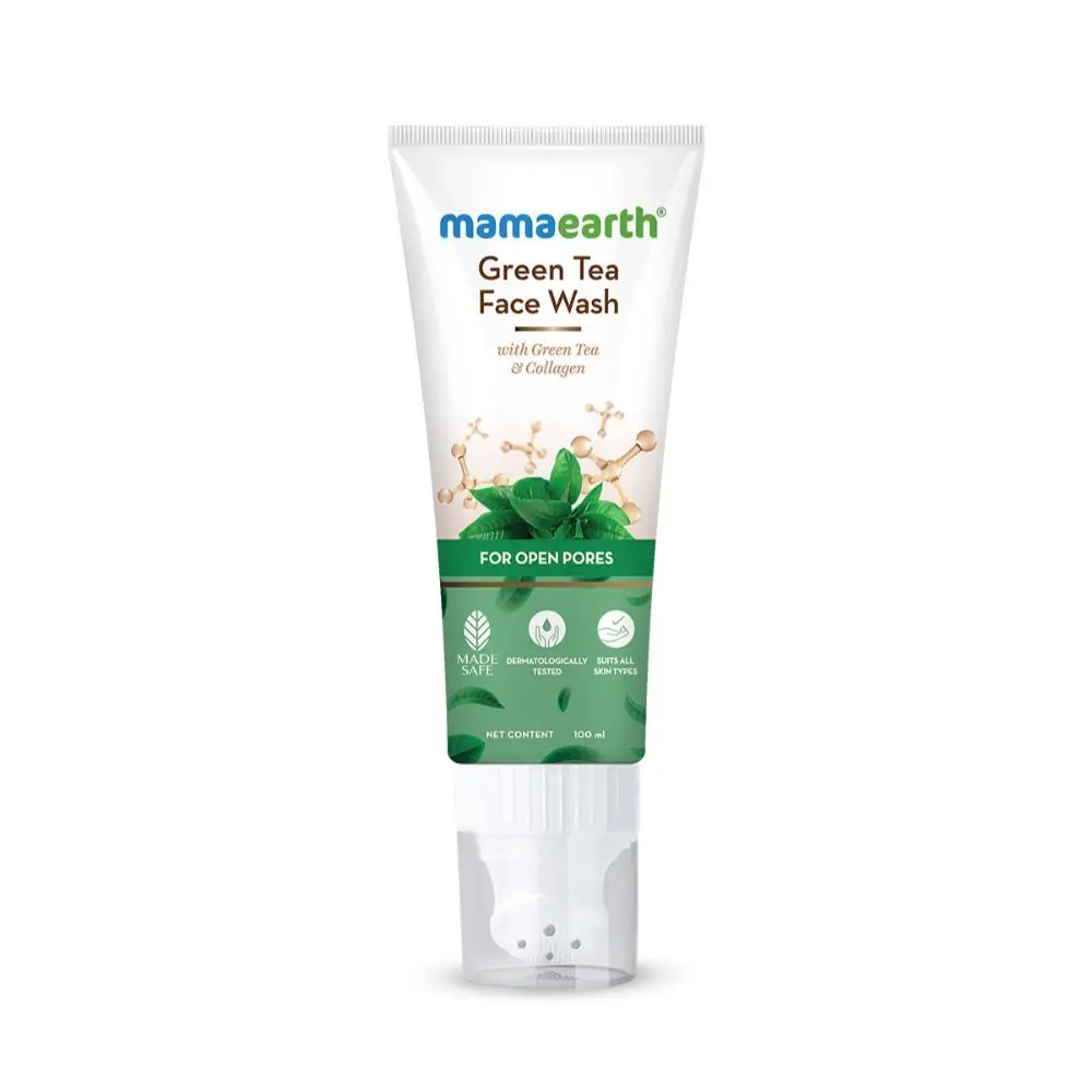 Mamaearth Mamaearth Green Tea Face Wash With Green Tea & Collagen For Open Pores - 100 ml