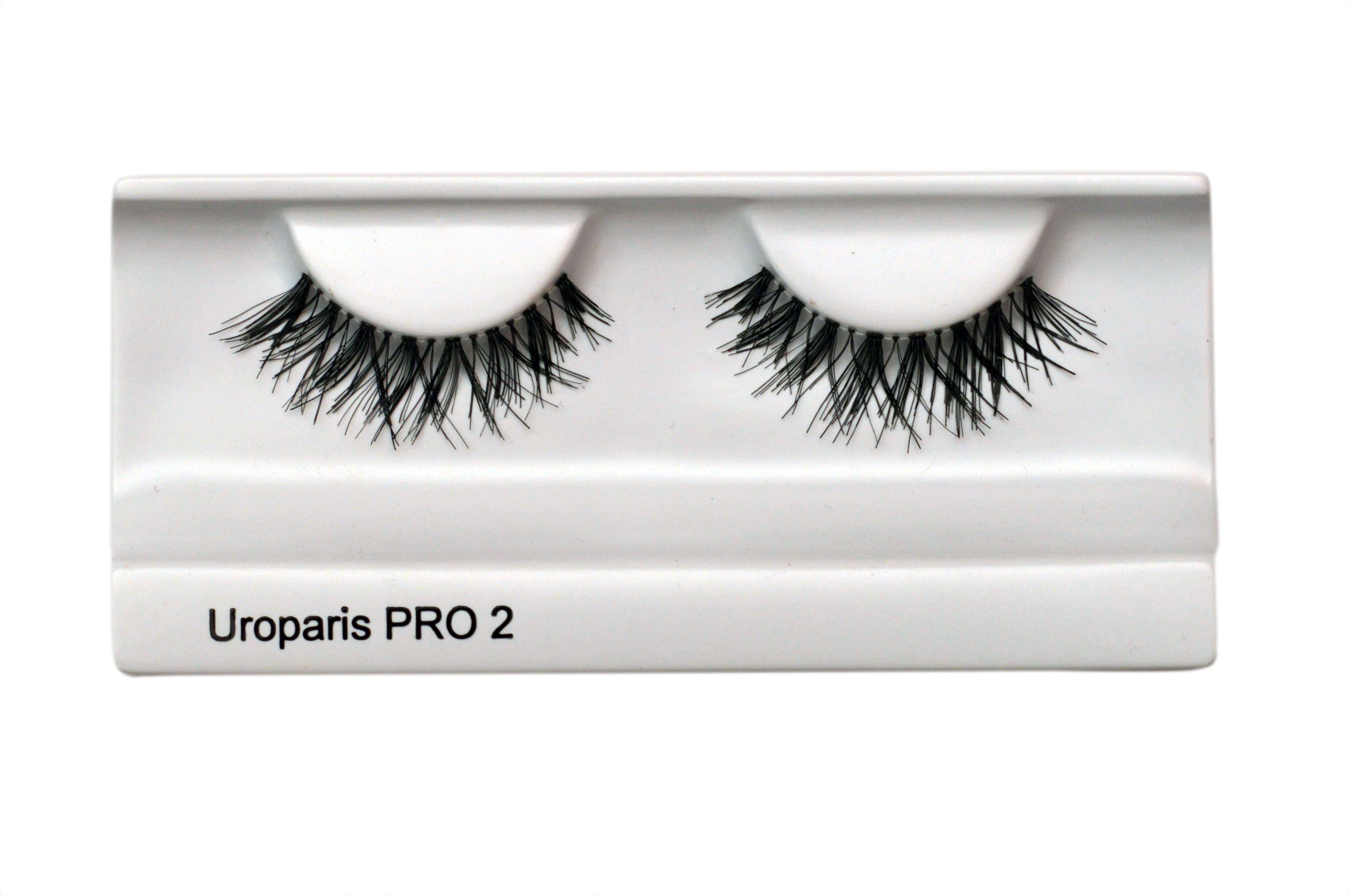 Uroparis Human Hair Eyelashes - PRO 2 / BLACK DOUBLE VOLUME HAIR