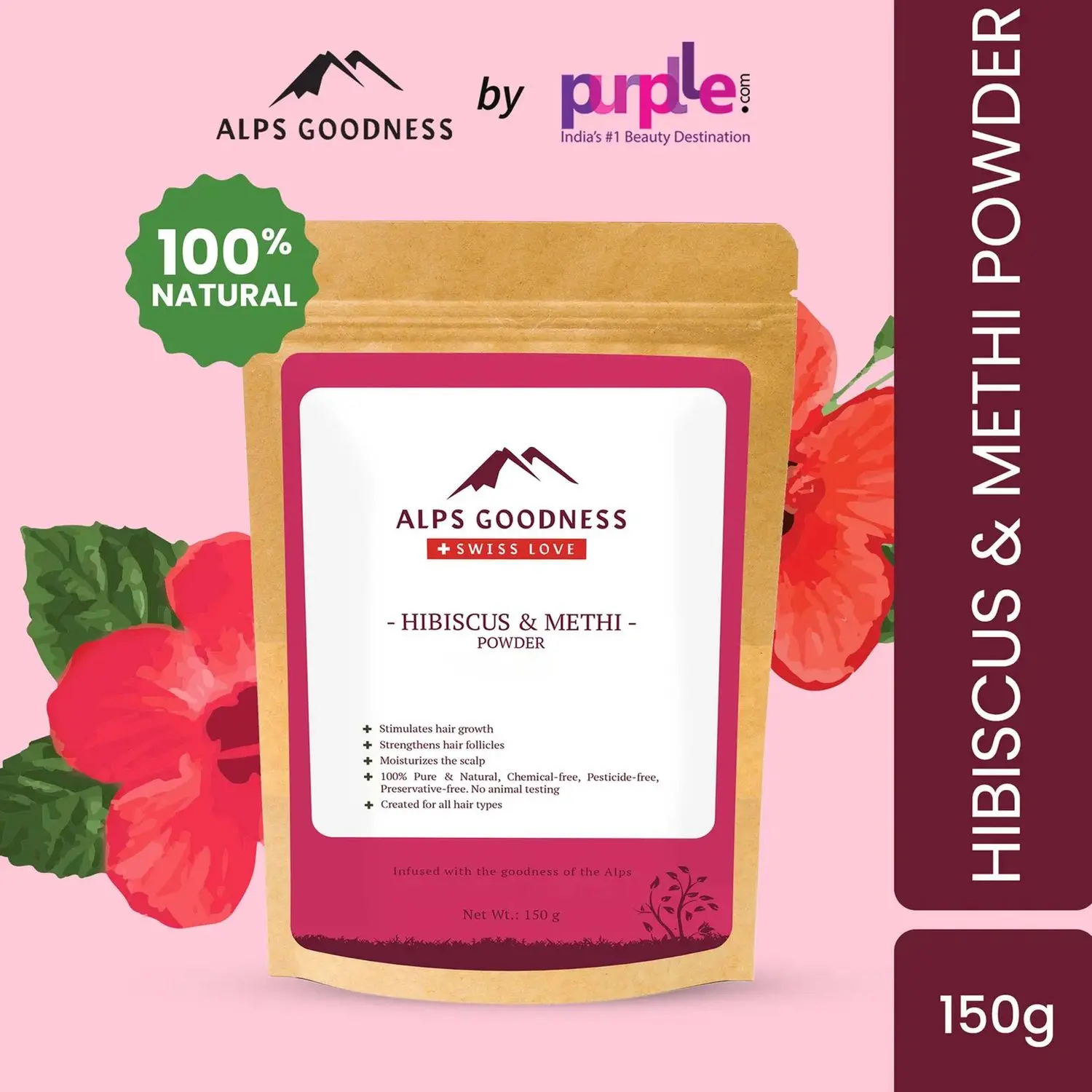 Alps Goodness Hibiscus & Methi Powder (150 gm)