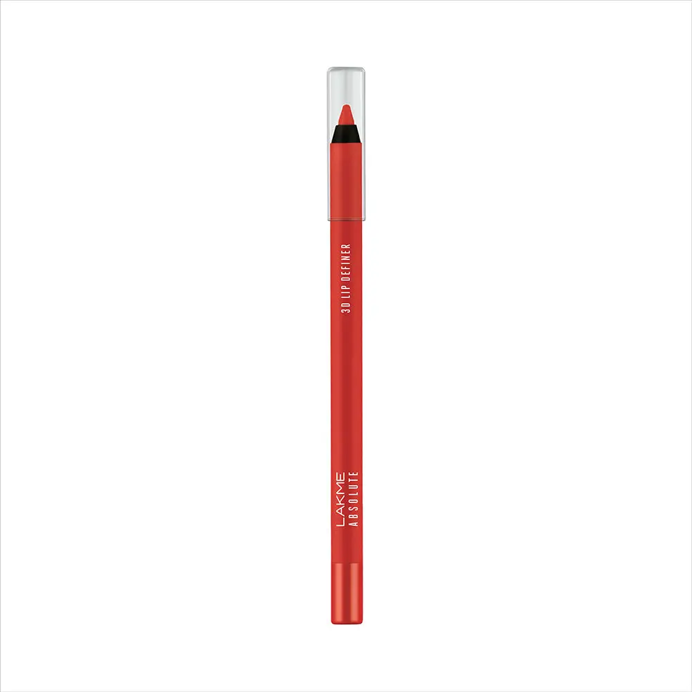 Lakme Absolute 3D Lip Definer, Crimson, 1.2g