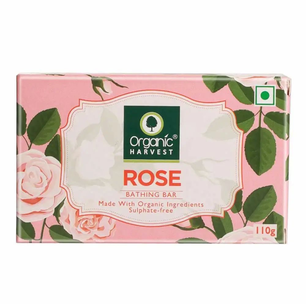 Organic Harvest Bathing Bar,  110 g  Rose