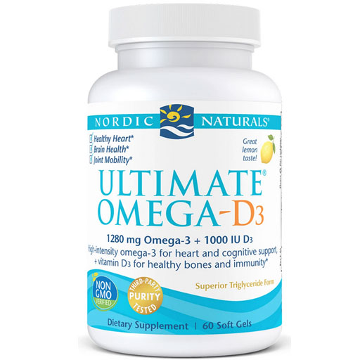 Nordic Naturals Ultimate Omega D3 - 60 Softgels