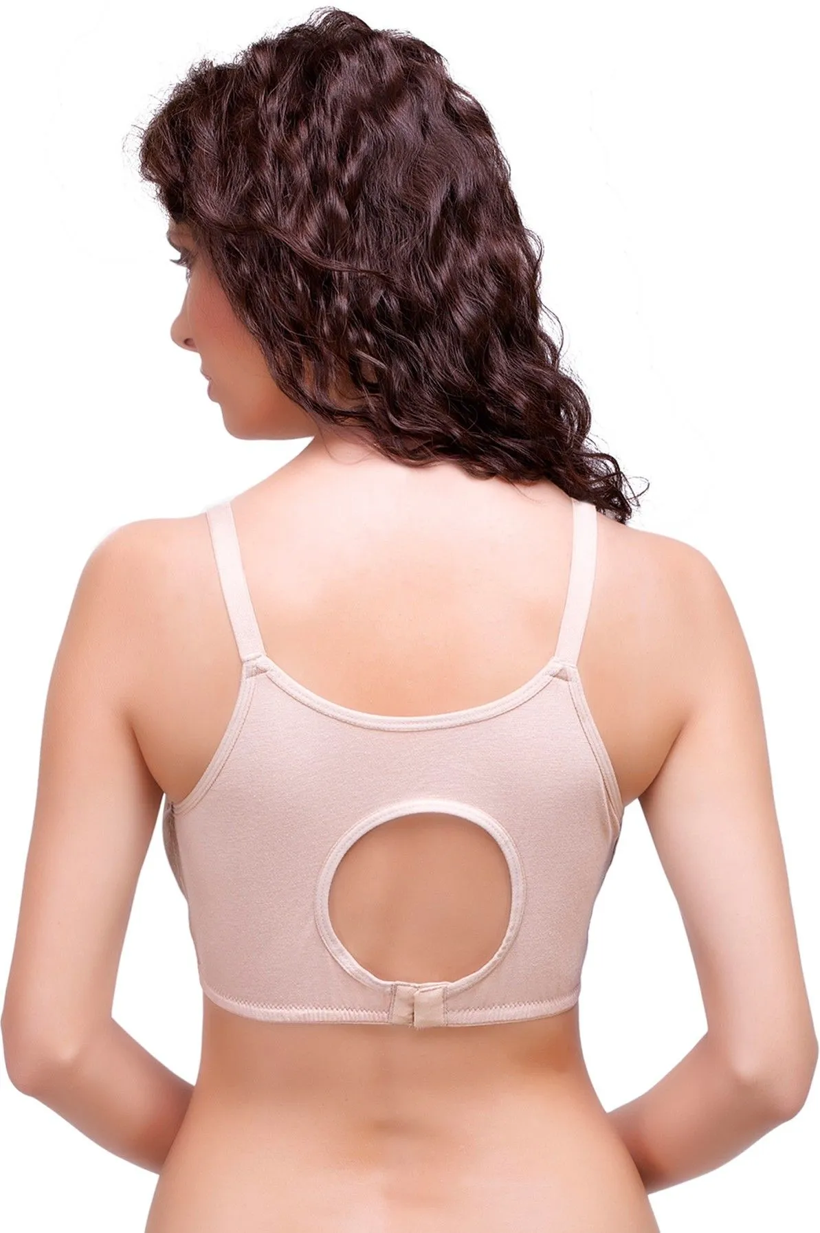 Inner Sense Organic Antimicrobial Soft Nursing Bra Combo of 2 - Nude (38B)