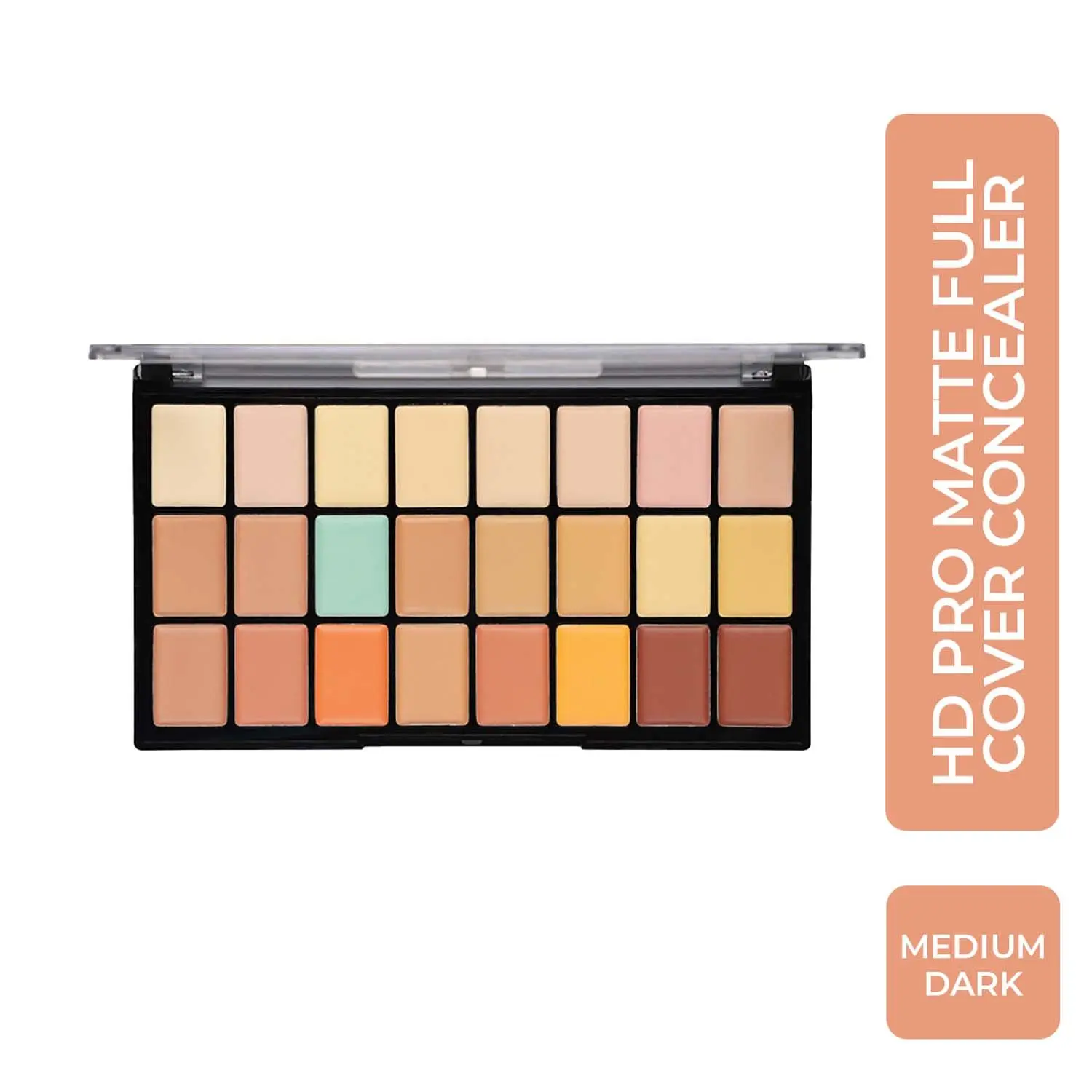 Half N Half Full Cover Concealer Makeup Kit Multicolour Palette, Medium-Dark (20.5g)