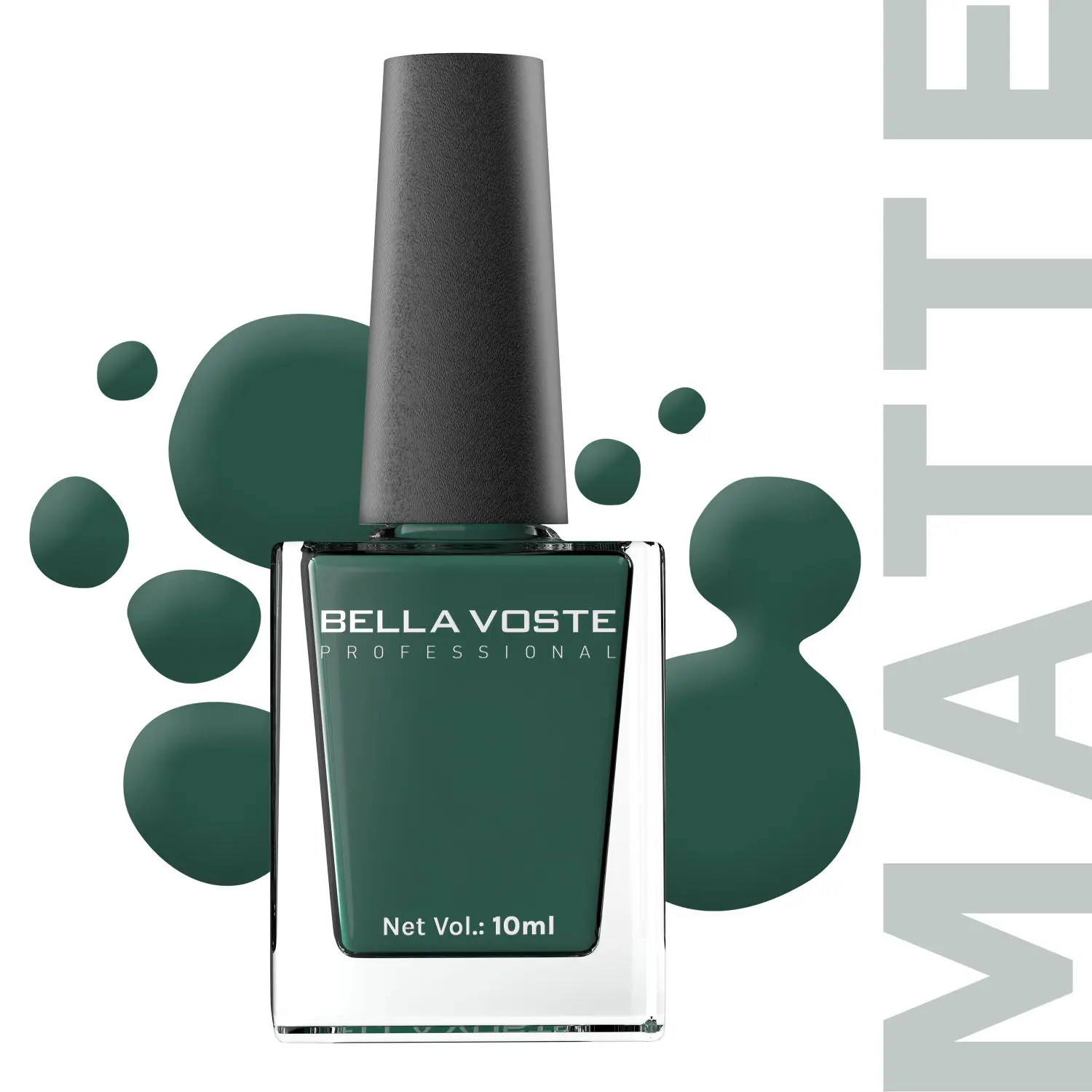 Bella Voste MATTE Nail Polish| Quick Drying Formula| Cruelty Free| Paraben Free & No Harmful Chemicals| Vegan | Lasts for 7 Days & more|Chip Resistant | DEEP MATT Formula with Smooth & Easy Application | Shade no-M02