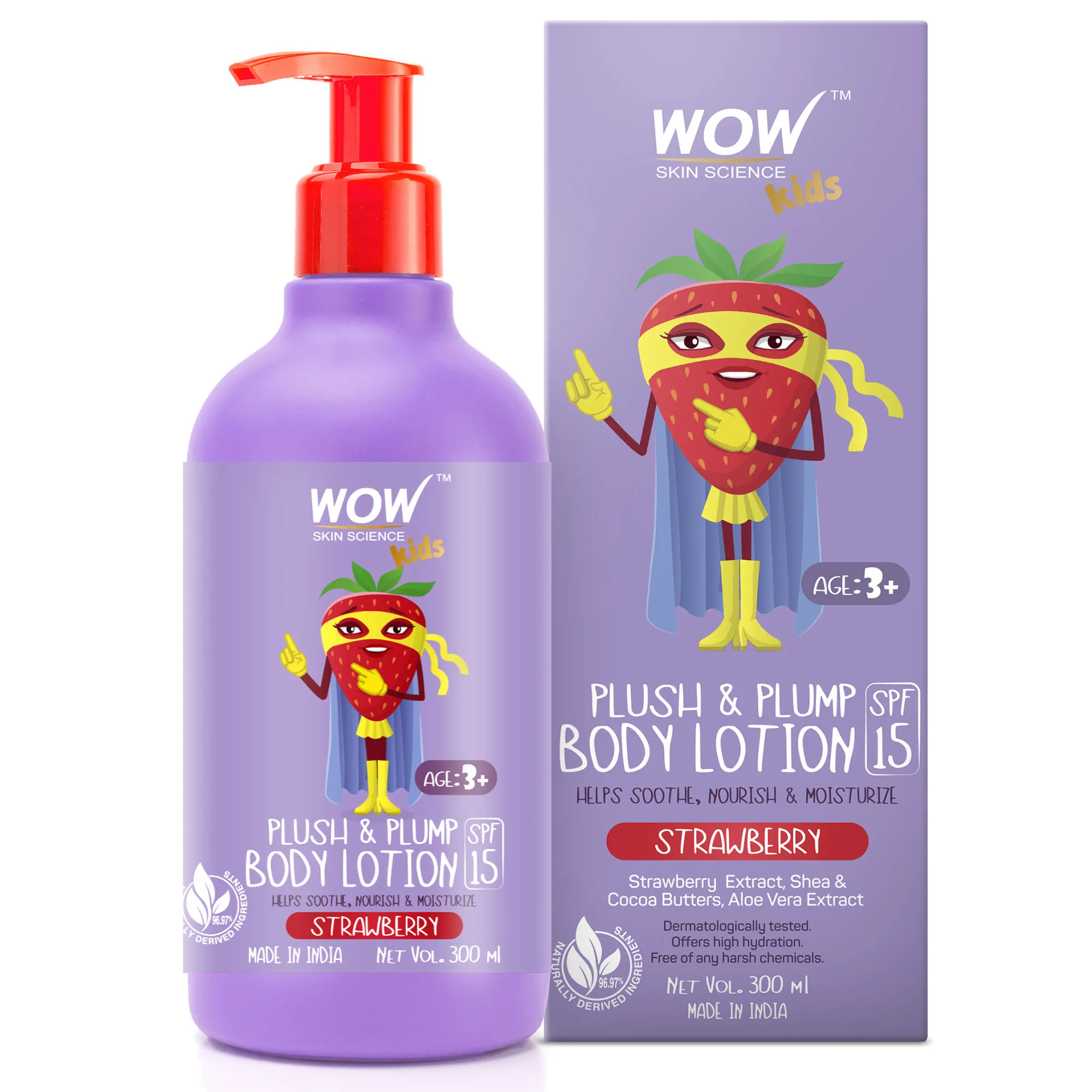 WOW Skin Science Kids Plush & Plump Body Lotion - Strawberry