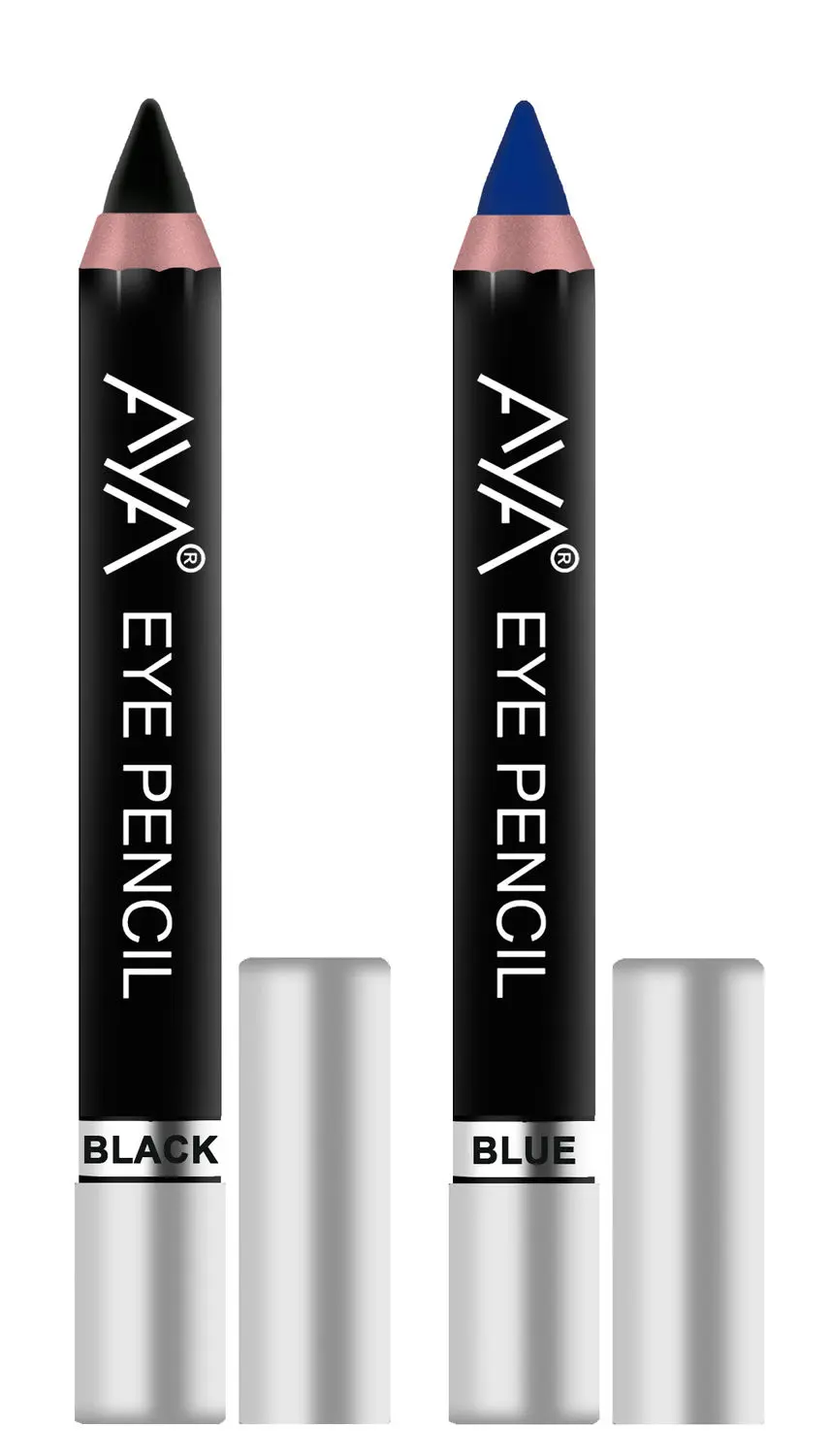 AYA Eye Pencil For Eye Liner / Kajal (Set of 2) - Black and Blue