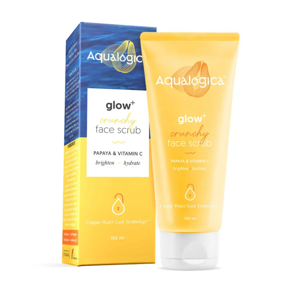 Aqualogica Glow+ Exfoliator Face Scrub with Papaya & Vitamin C 100g